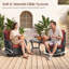Chaise d'extérieur en osier / rotin avec coussins Lucama-1413297485-1413351500