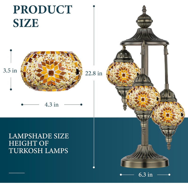 Circular Moroccan Table Lamp