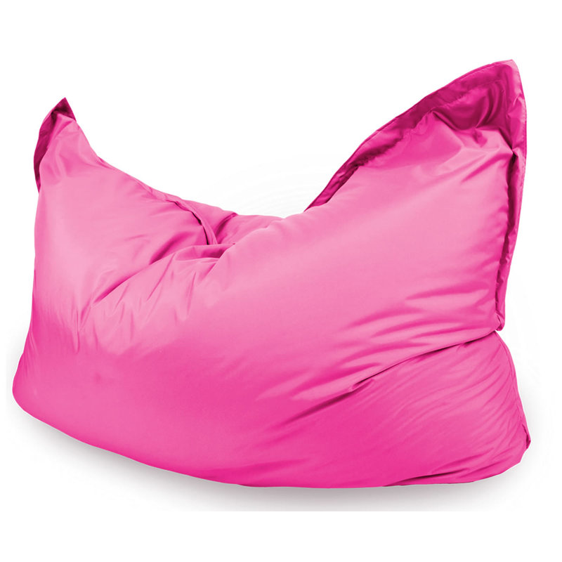 Athis Polyester Outdoor Friendly Refillable Bean Bag Chair, Pink