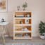 Inkster 125.5cm H Solid Wood Standard Bookcase-858780983-858780978