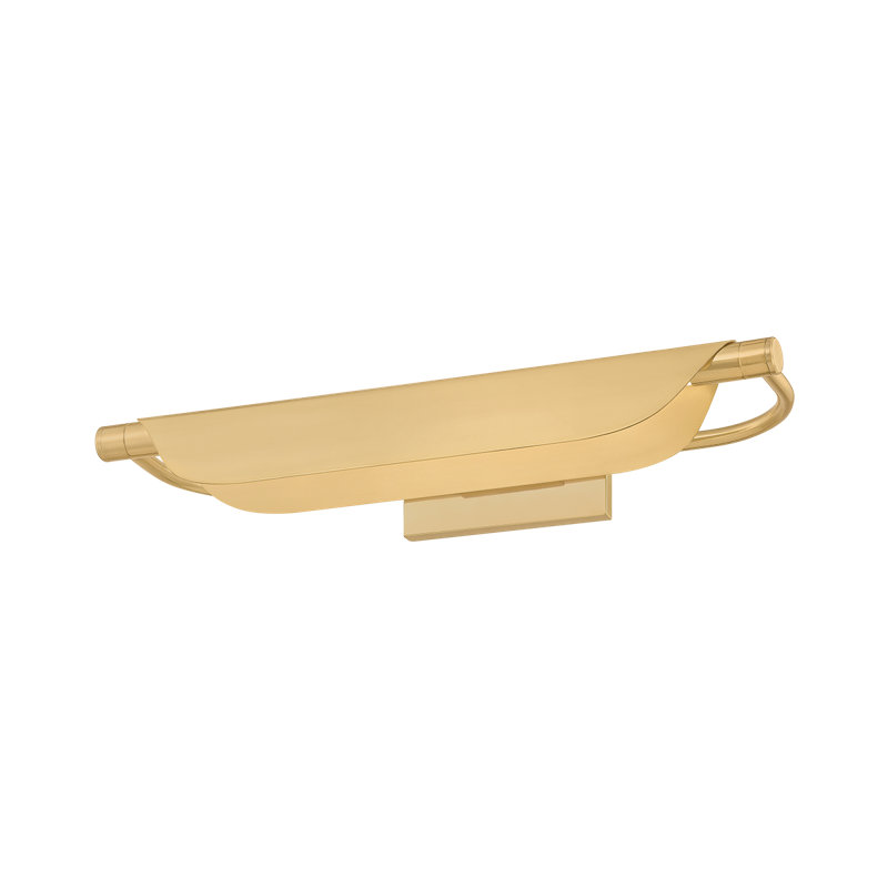 Tinwald Picture Light in Aged Brass, 11 W, 3.75" H x 19.25" W x 19.25" D