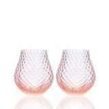 Phoebe Handmade Crystal Stemless Wine Glass