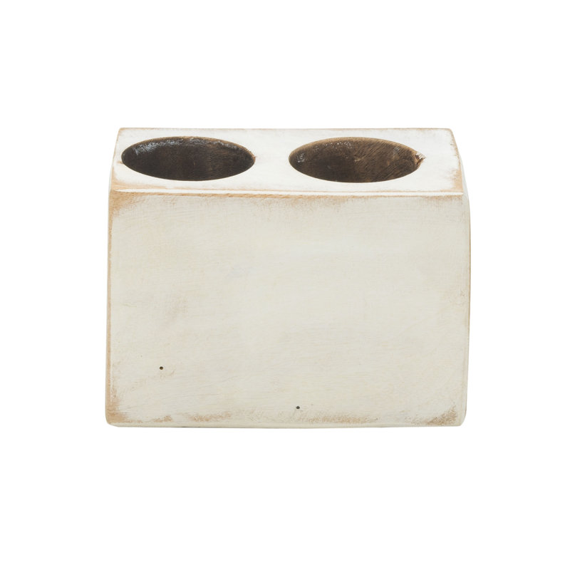 5'' H Wood Tabletop Votive Holder