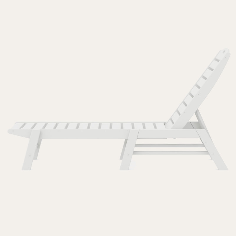Chaise longue POLYWOOD Lakeside, Blanc