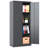 71"H Metal Garage Storage Cabinet, White Tool Steel Locking Cabinet with Doors and 3 Adjustable Shelves-1844499710