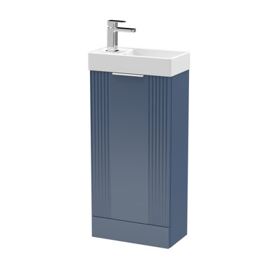 Deco Compact 400mm Single Bathroom Vanity with Drop In Vitreous China Basin