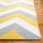 Rodgers Hand Woven Flat Weave Wool/Cotton Chevron Rug in Ivory/Gold/Gray-731680113