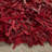 Arik Handwoven Leather/Cotton Solid Color Rug in Red-1205860986