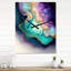 Irys - Horloge murale abstraite en marbre surdimensionnée-543484029