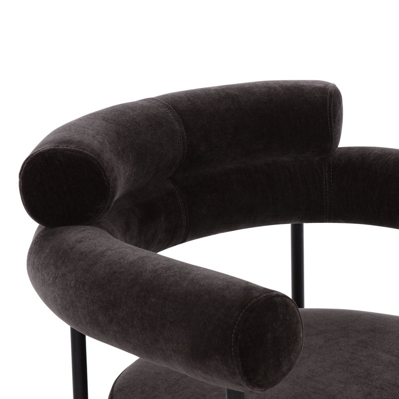 Chaise de salle à manger Bolus,  Ganache brune