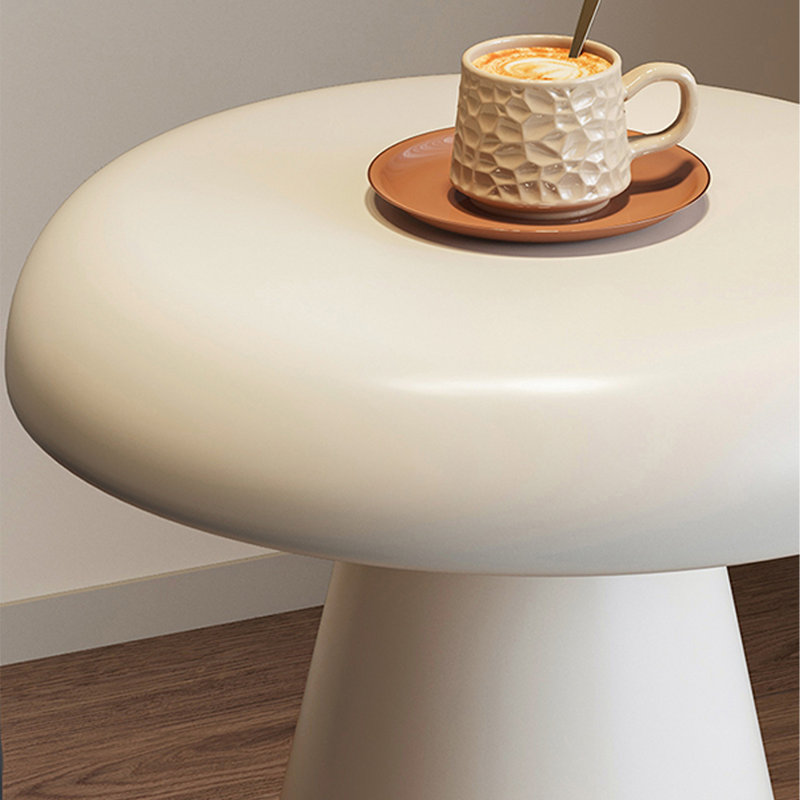 Table de bout en bois manufacturé moderne, Blanc, Blanc