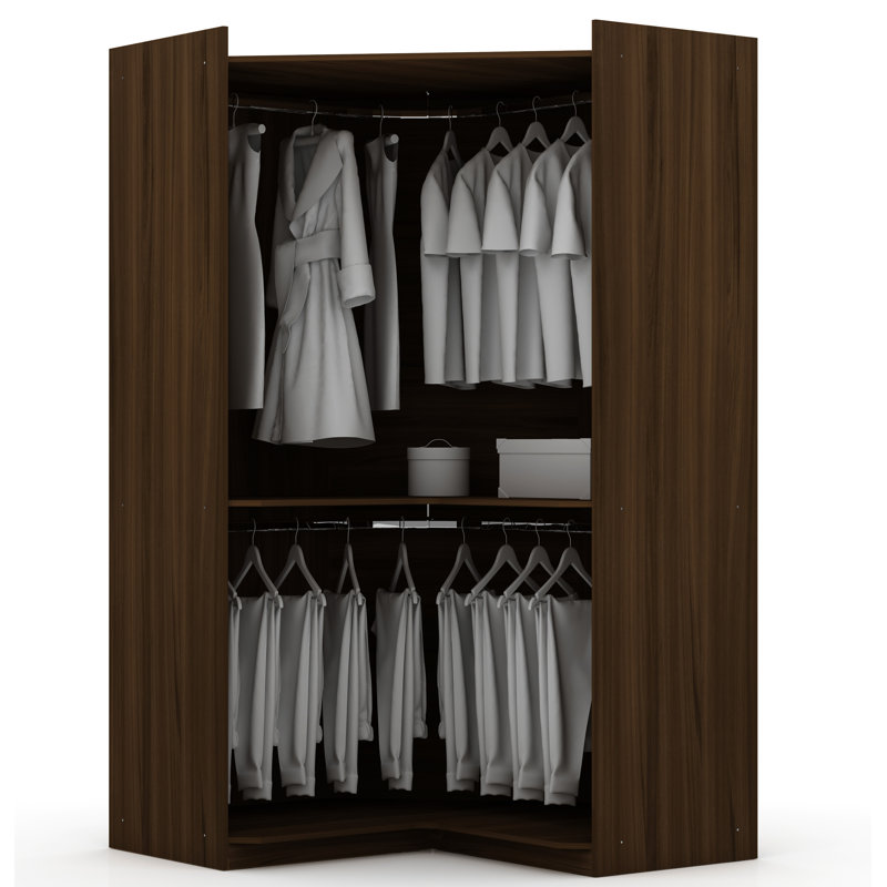 Aleece 65.91'' Closet System, Brown