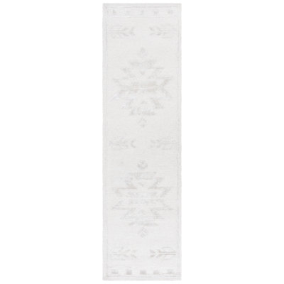 Soho 659 Hand Tufted Wool/Viscose/Cotton Moroccan Rug in Ivory