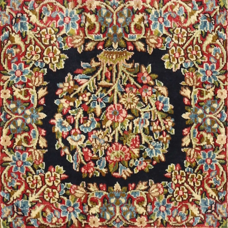 Tapis en laine Mehroon, Rond 7 pi