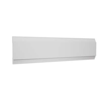 WG987 - H 2 po x P 3/8 po x L 84 po, panneau de PVC moulé TrueCraft / moulure, blanc