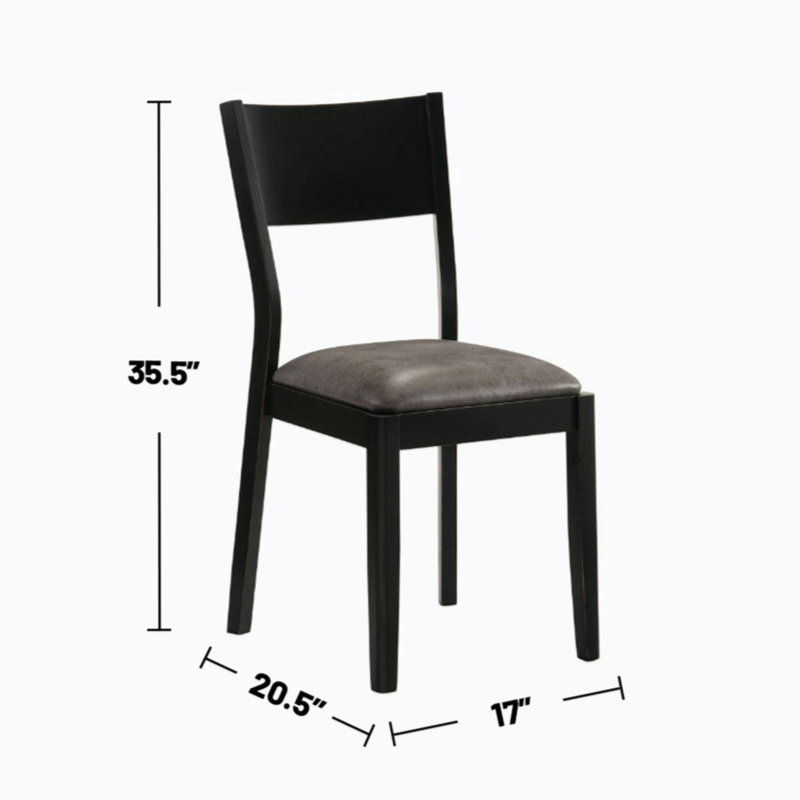 Faux Leather Upholstered Side Chair