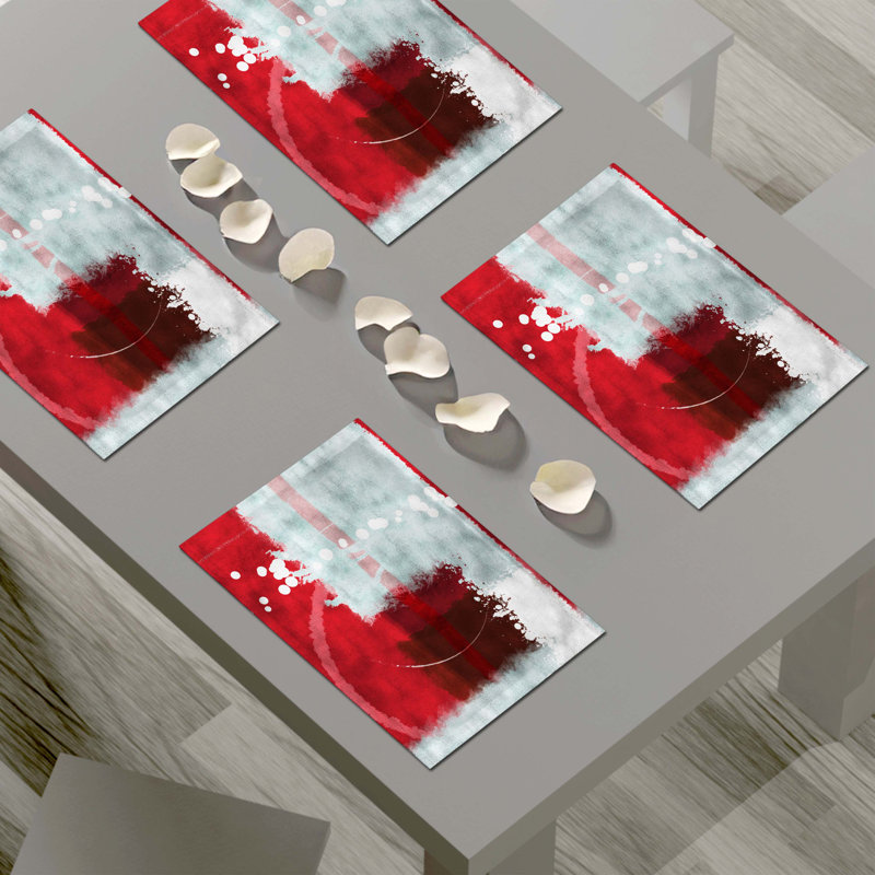 Napperon abstrait en polyester