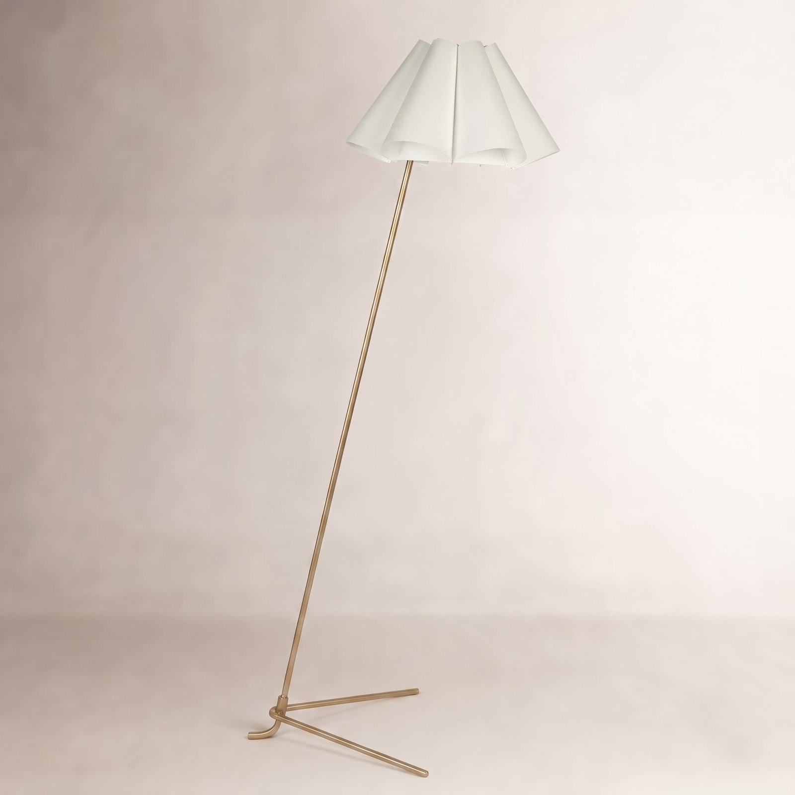 71" Dimmable Arched Floor Lamp, Gold