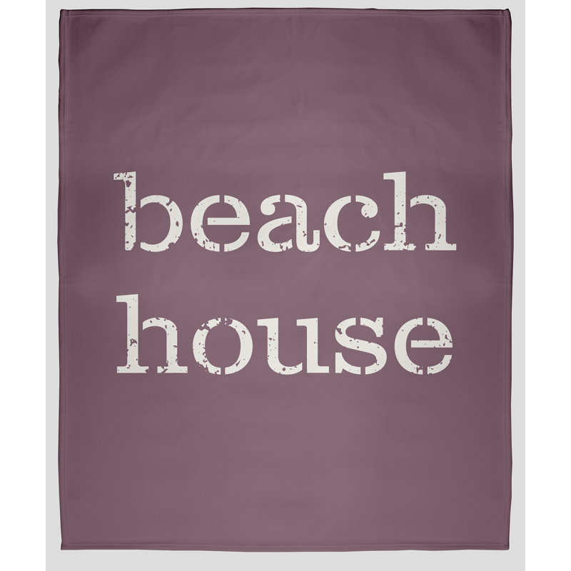 Couverture polaire Beach House, L 30 po x L 40 po, Mauve poussiéreux