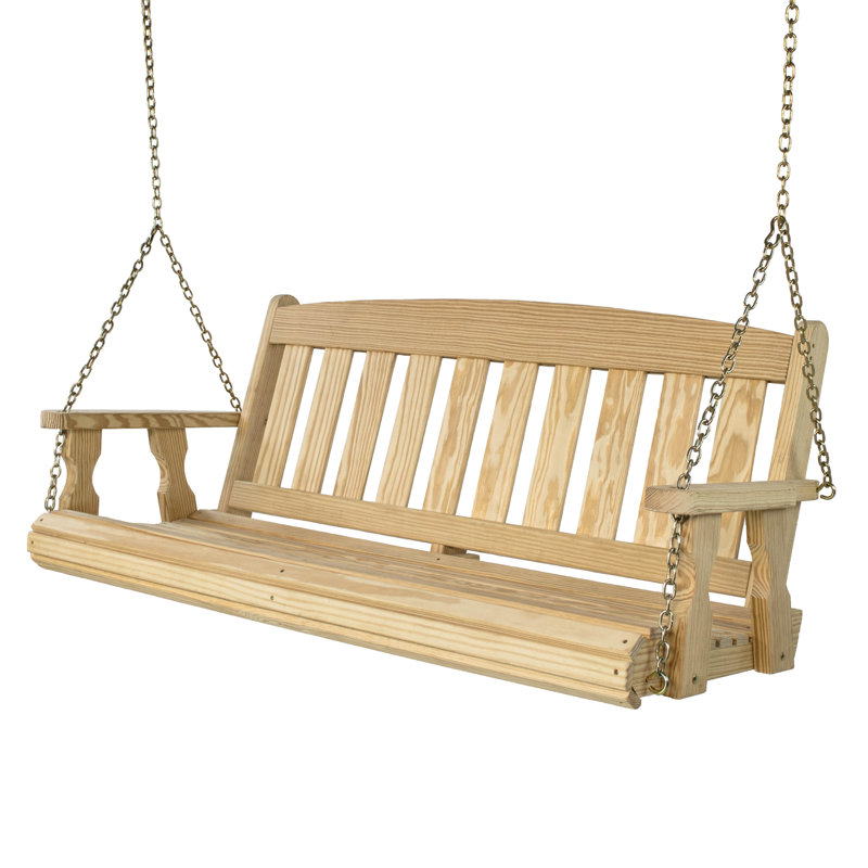 Balancelle Amish Casual 700 Lb, Noyer foncé teinté, L 60 po