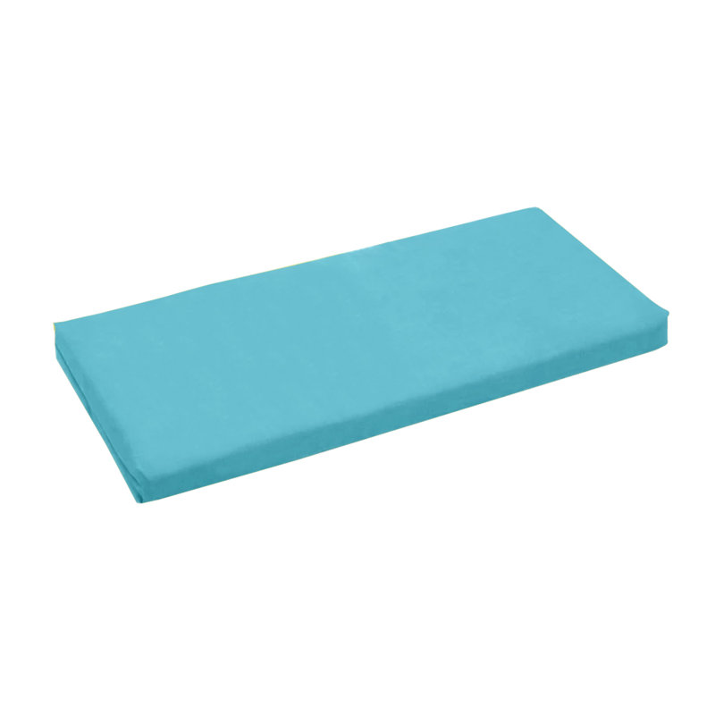 Coussin de siège d'extérieur, Bleu clair, 42 po x 19 po