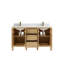 Ensemble de meuble-lavabo double 60 po Teak