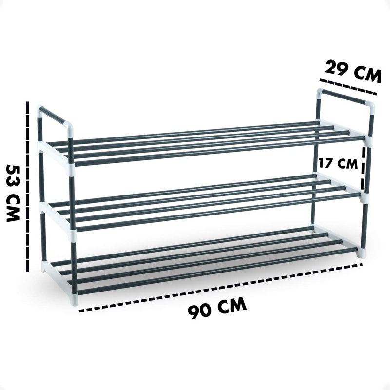 15 Pair Stackable Shoe Rack