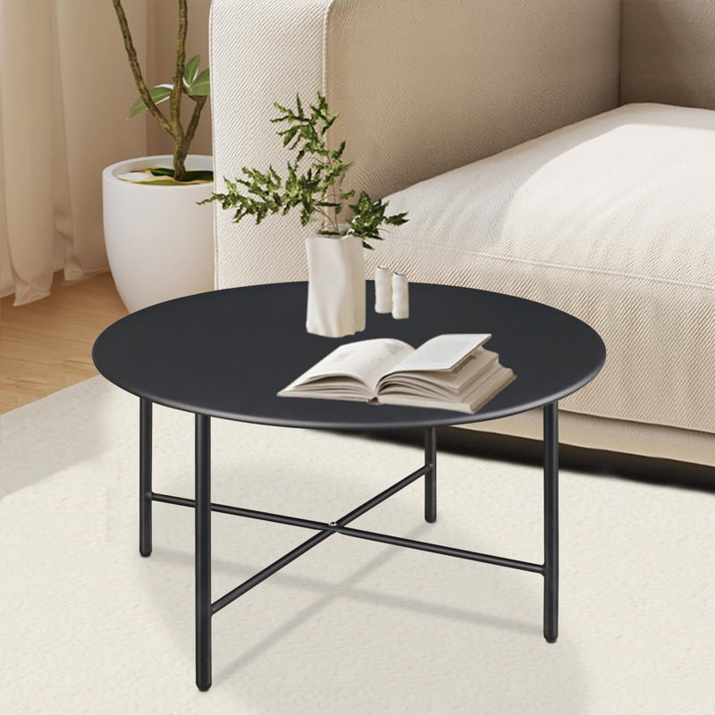 Callianna Coffee Table, Black, 17.7" H x 27.5" L x 27.5" W