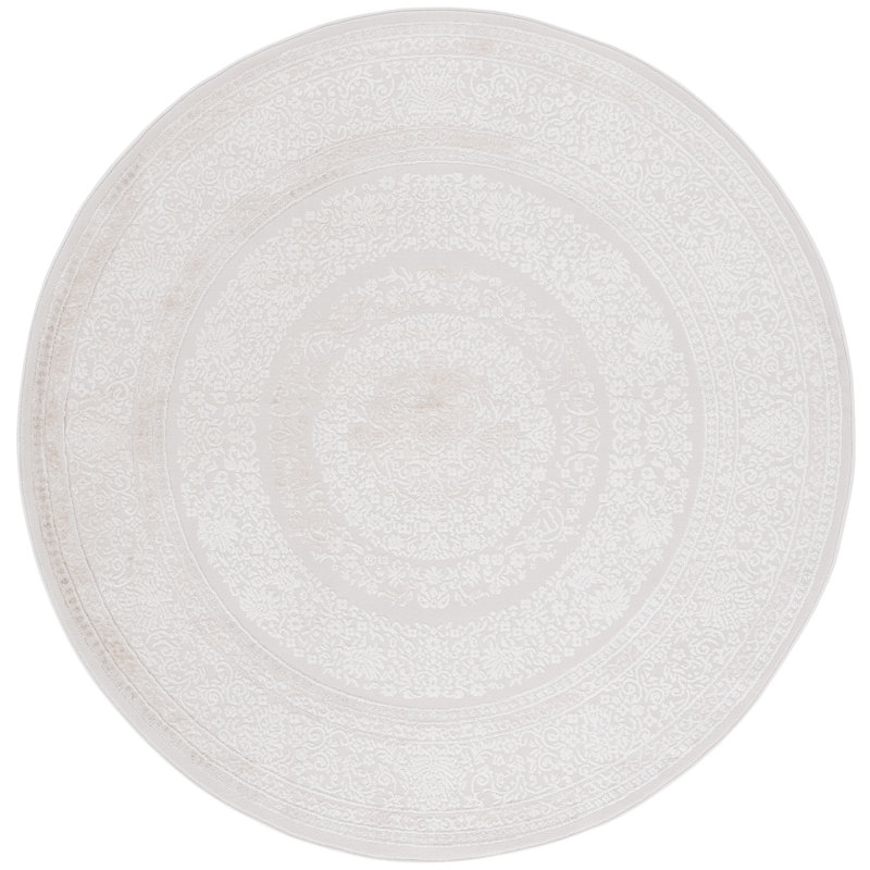 Basdeo Performance Floral Rug, Round 6'7"
