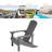 Bucareli Ergonomics Plastic Adirondack Chair-586038961