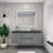 Castin 60" Wall-Mounted Single Right Sink Bathroom Vanity Set-230153642
