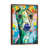 Classic Brown Wood Floater Framed