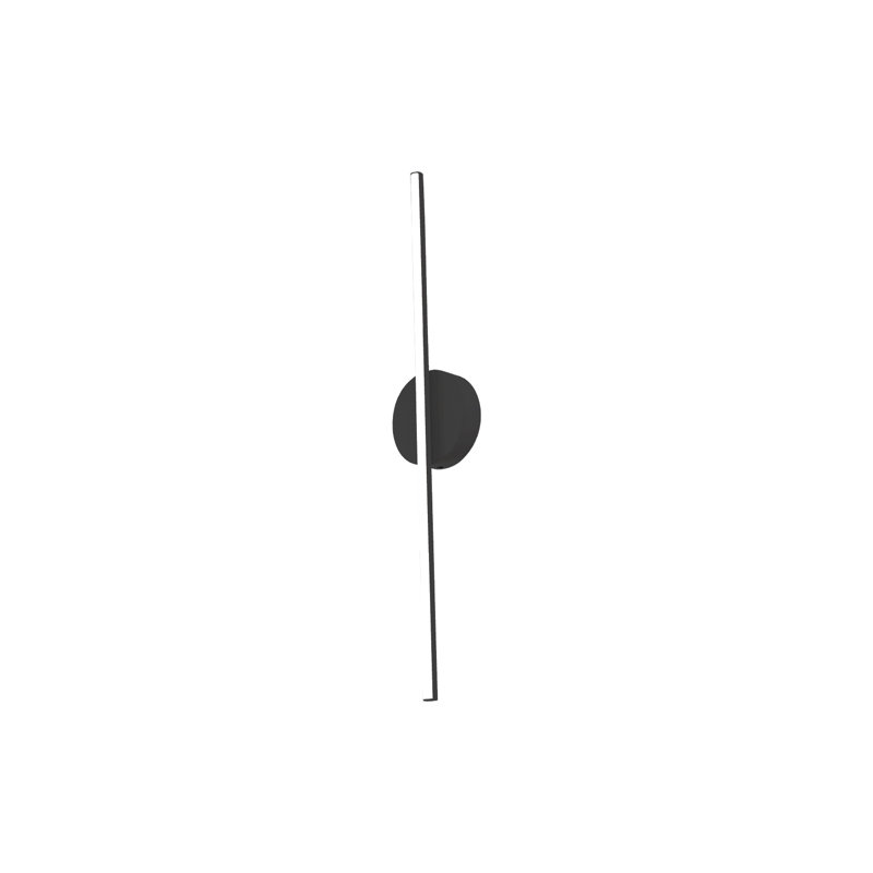 Chute LED Wallchiere, Black, 4.75" H x 35.5" W x 1.875" D