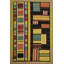 Tapis multicolore artistique 9 x 12 pour les intérieurs modernes
