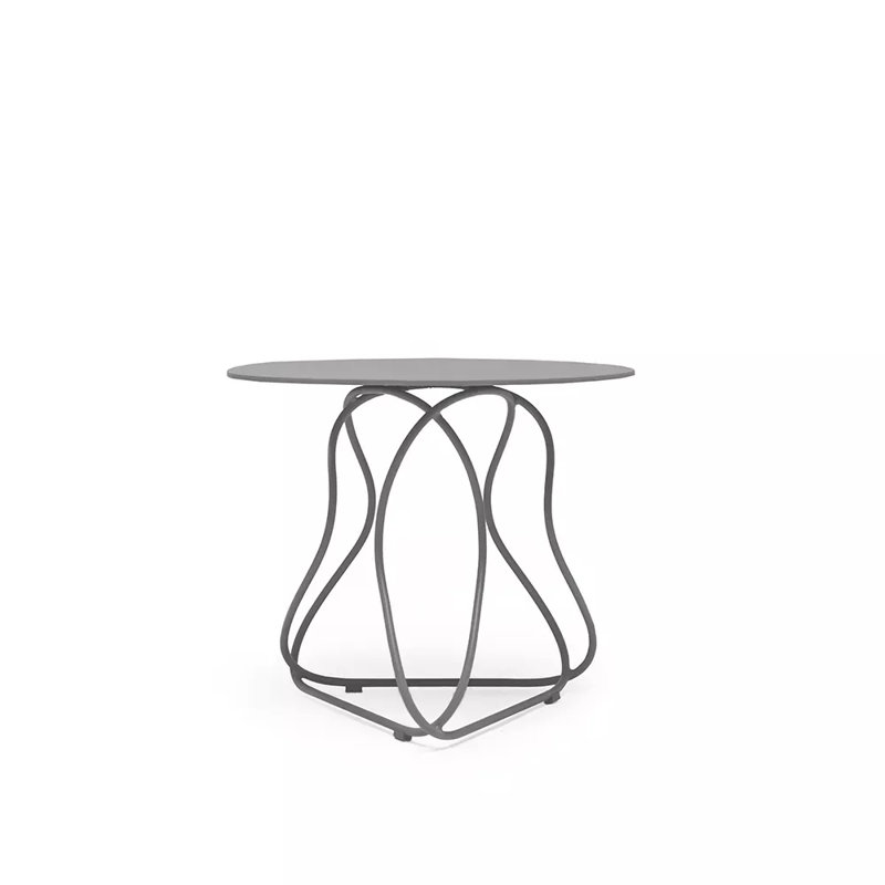 Trame Outdoor Side Table, Stone Gray