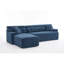 Canapé à compression, méridienne combinant 2 coussins