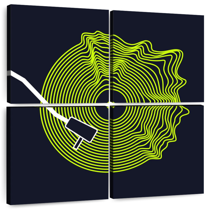 Disque vinyle Abarca Neon, H 26 po x l 26 po