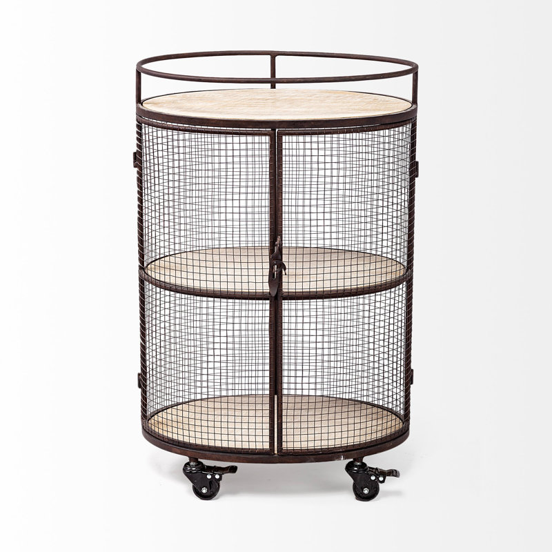 Brooten Metal Bar Cart