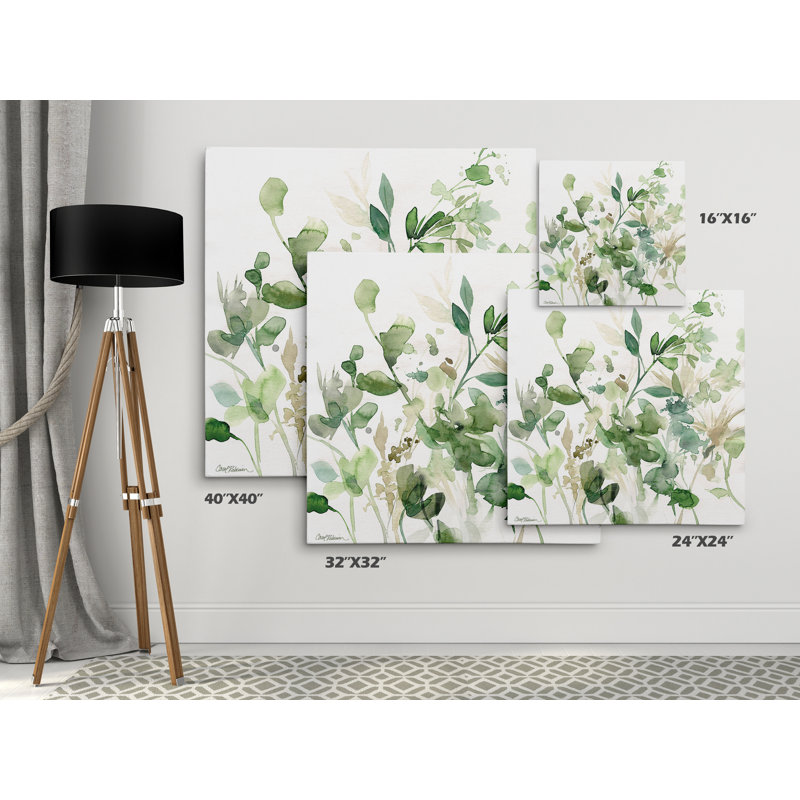 Argita Sage Garden I - reproduction d'art, H 32 po x l 32 po, Toile tendue, Sans cadre
