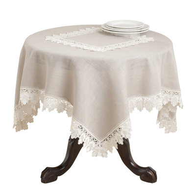 Stotler Lace Trimmed Table Topper