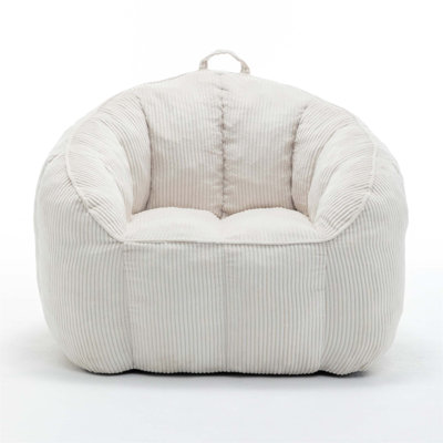 Giant Bean Bag Chair Sofa for Adults and Teens, Comfy Corduroy with Armrests, Perfect for Relaxation and Support