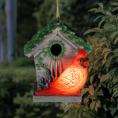 Solar-Powered Sunflower Beehive Hanging Bird House