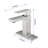 Single Handle Bathroom Faucet And Pop - Up Drain With Overflow Function, Stainless Steel Build, Brushed Nickel Color, Less Water , Leak Proof Drain, Quick Assembly Steps Featuring Overflow, Body,