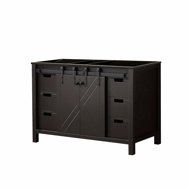 Meuble-lavabo de salle de bain 48 po X P 22 po D, Noir