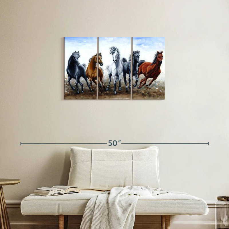Brampt Wild Arabians, 20" H x 33" W
