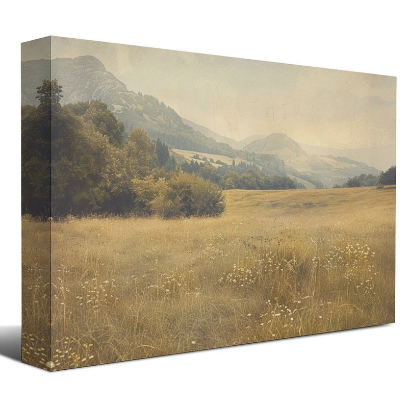 Toile encadrée 24 "x 36" avec cadre en bois, prête à être accrochée, 24 po x 36 po