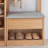 light Wood Color Upholstered Solid Wood  Bench