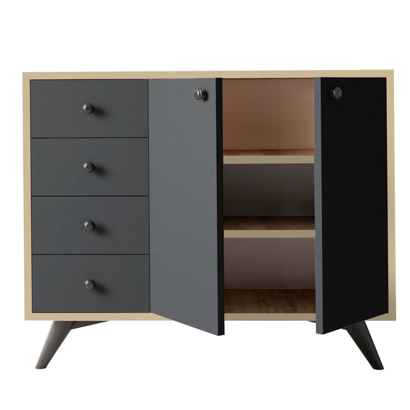 Décoratif, Chêne / anthracite