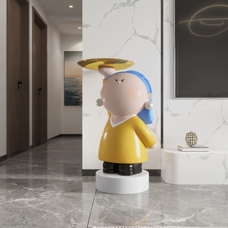 Décorations modernes en résine pour jolie fille