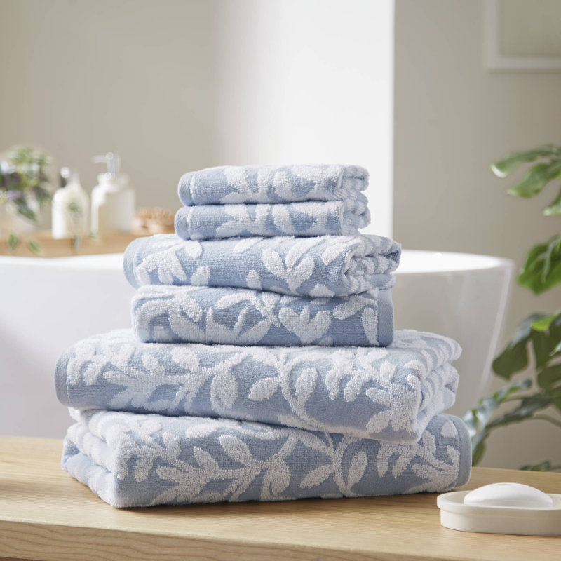 Skyler 6 Piece Towel Set, Blue